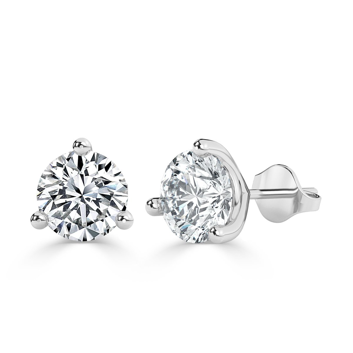 Round Diamond Studs Earrings