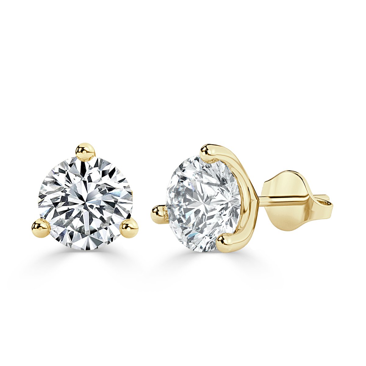 Round Diamond Studs Earrings