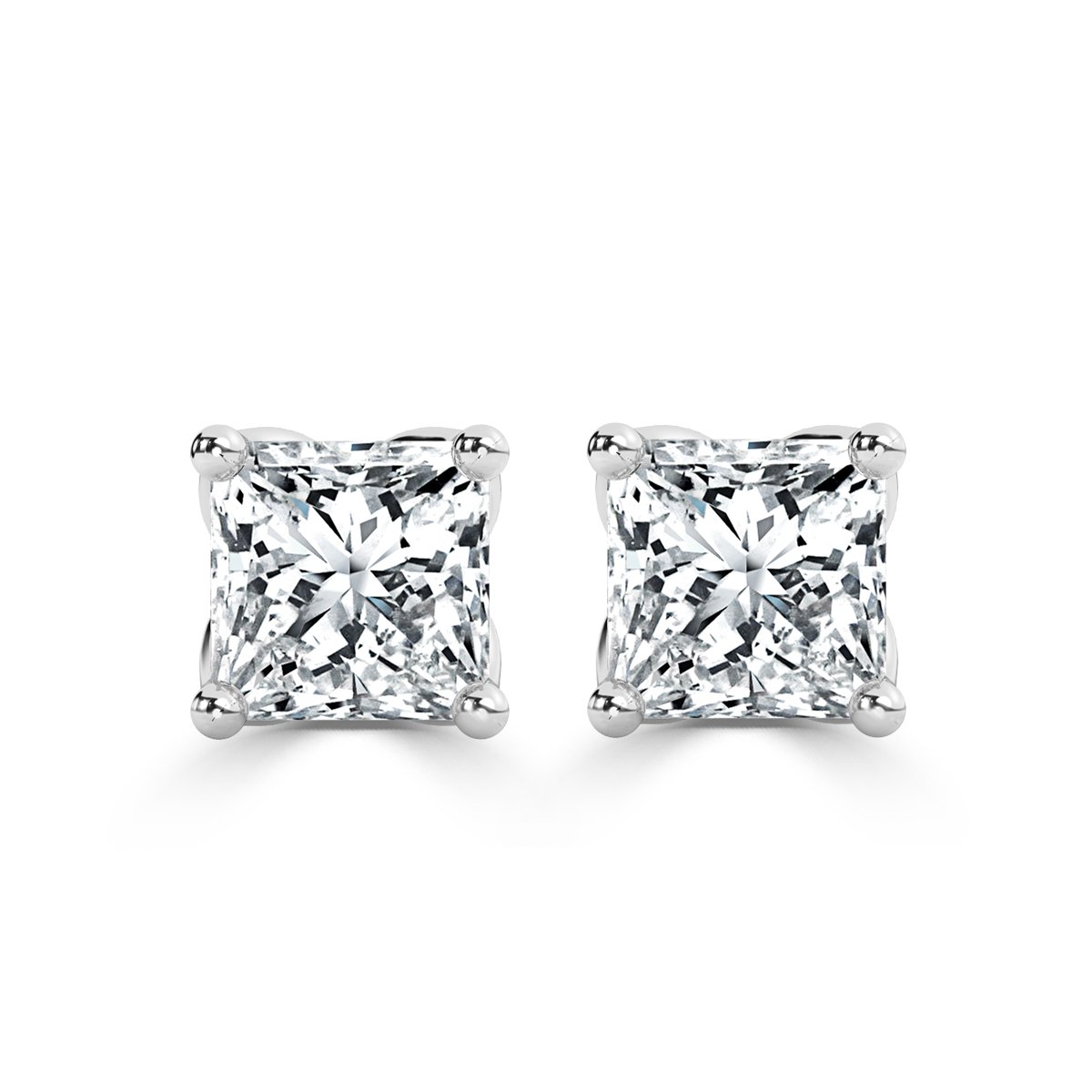 Princess Diamond Studs Earrings