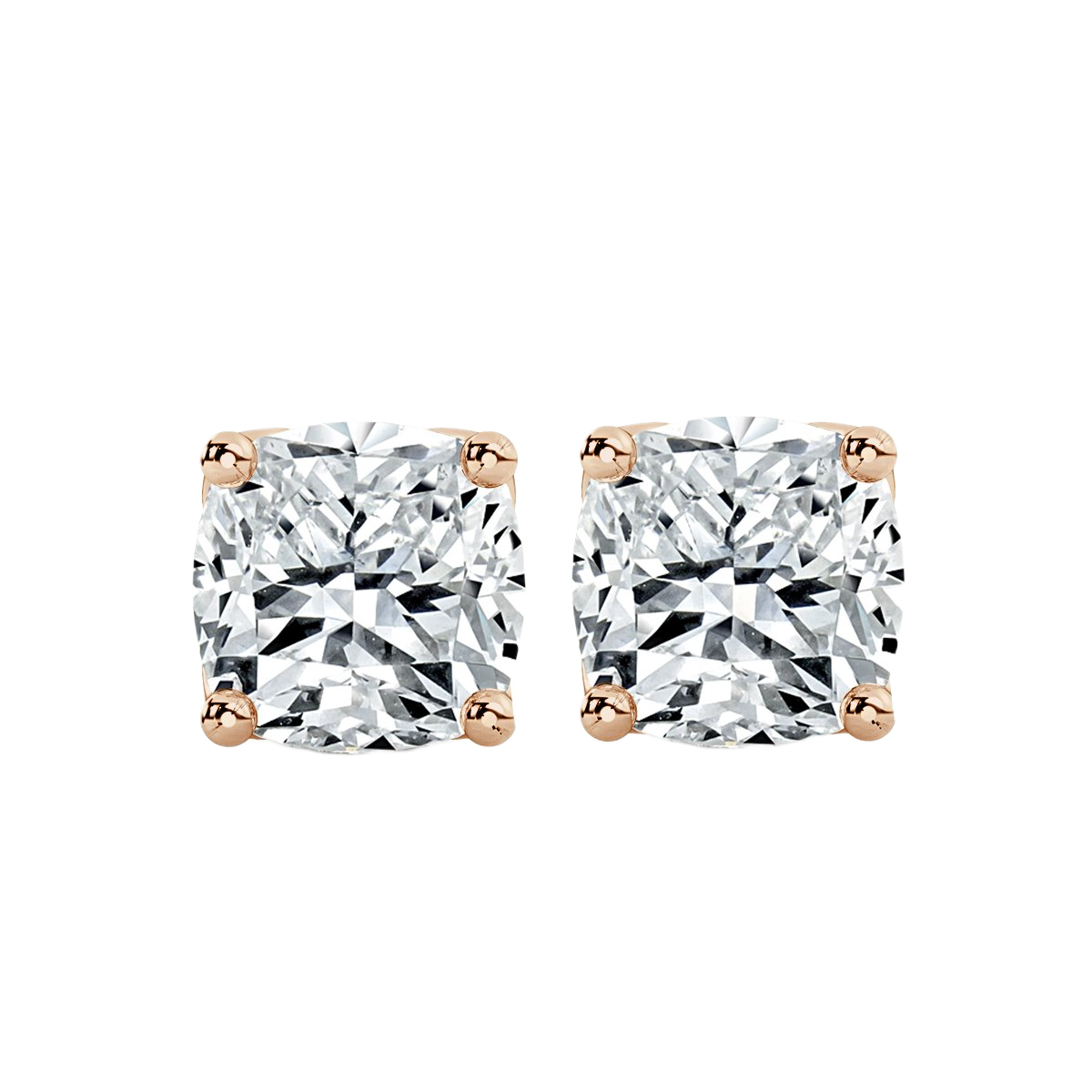Princess Diamond Studs Earrings