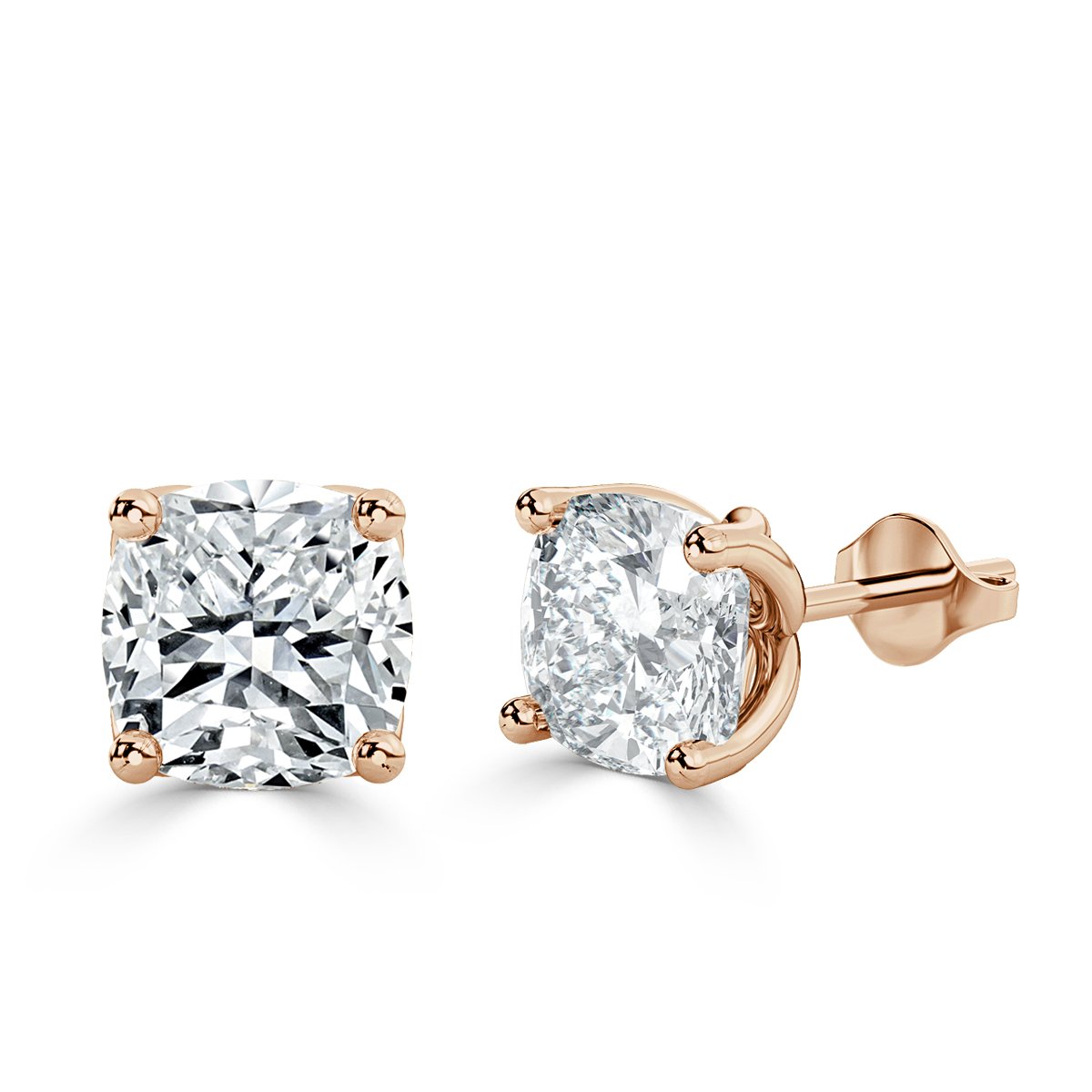 Princess Diamond Studs Earrings