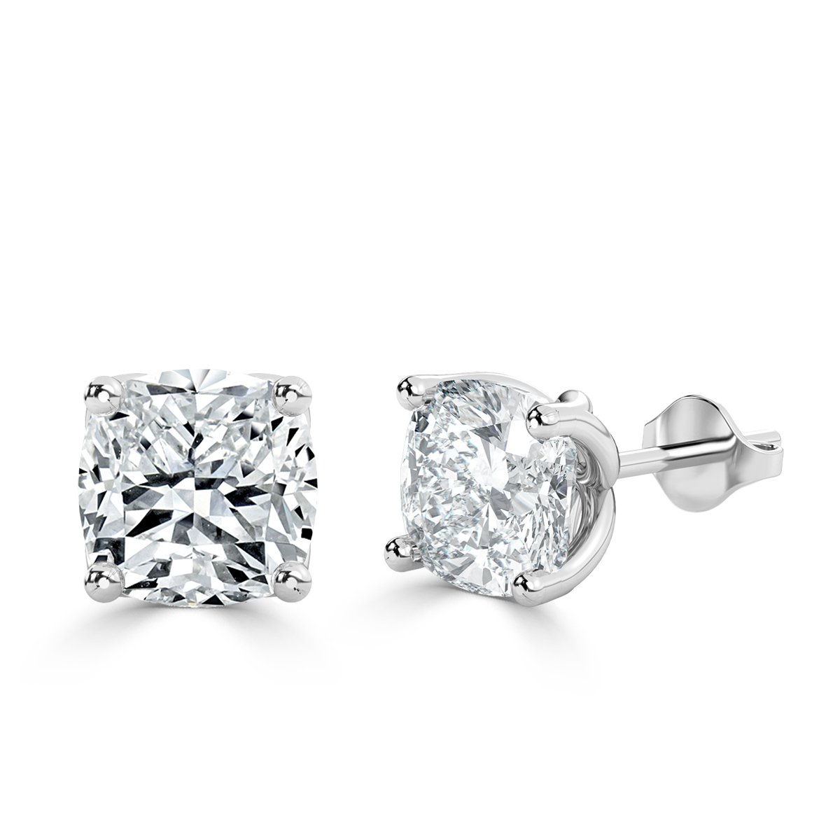 Princess Diamond Studs Earrings