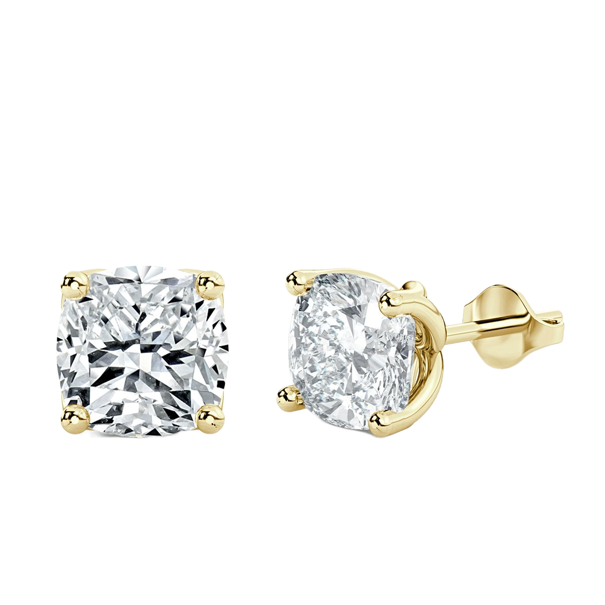 Princess Diamond Studs Earrings