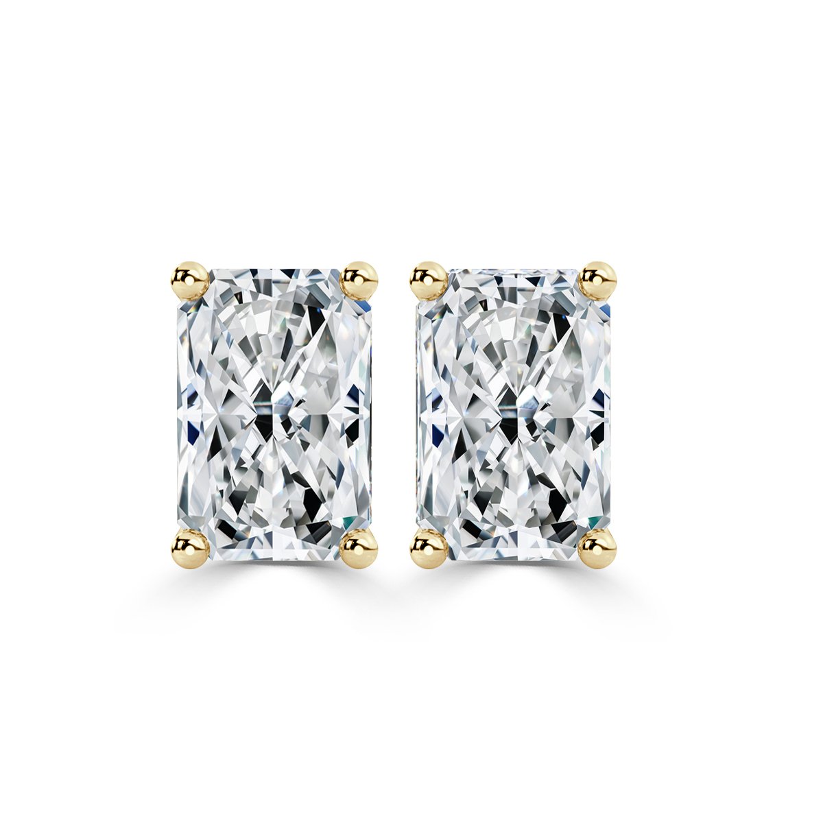 Radiant Diamond Studs Earrings