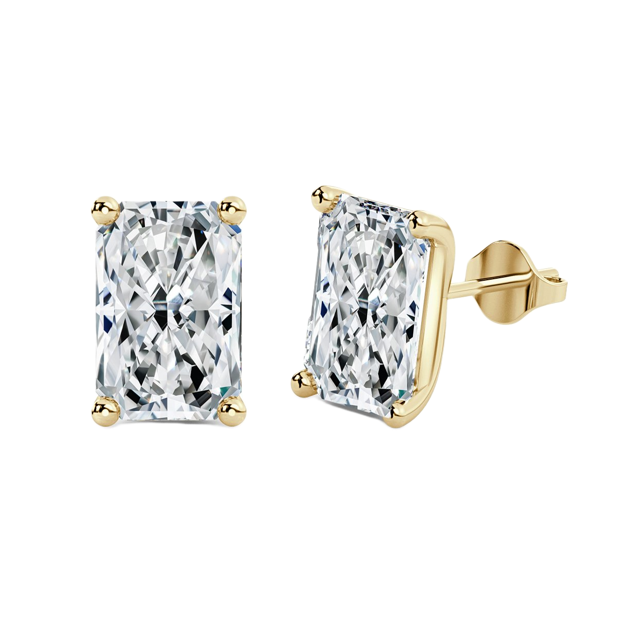 Radiant Diamond Studs Earrings