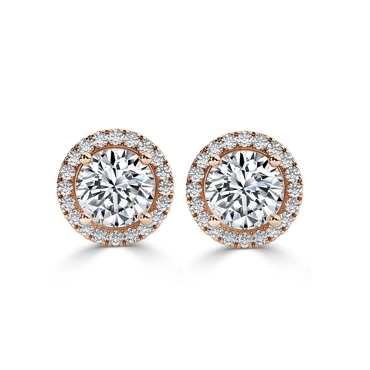 Aggregate more than 133 round halo stud earrings best