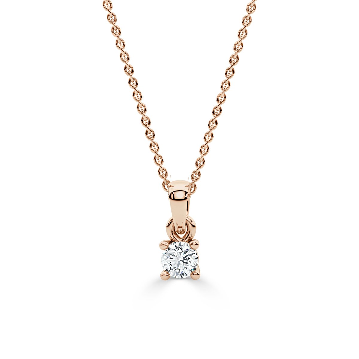 Solitaire Diamond Pendant