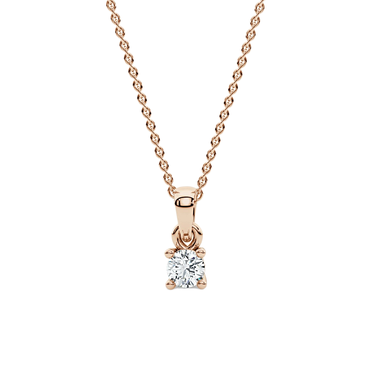 Solitaire Diamond Pendant