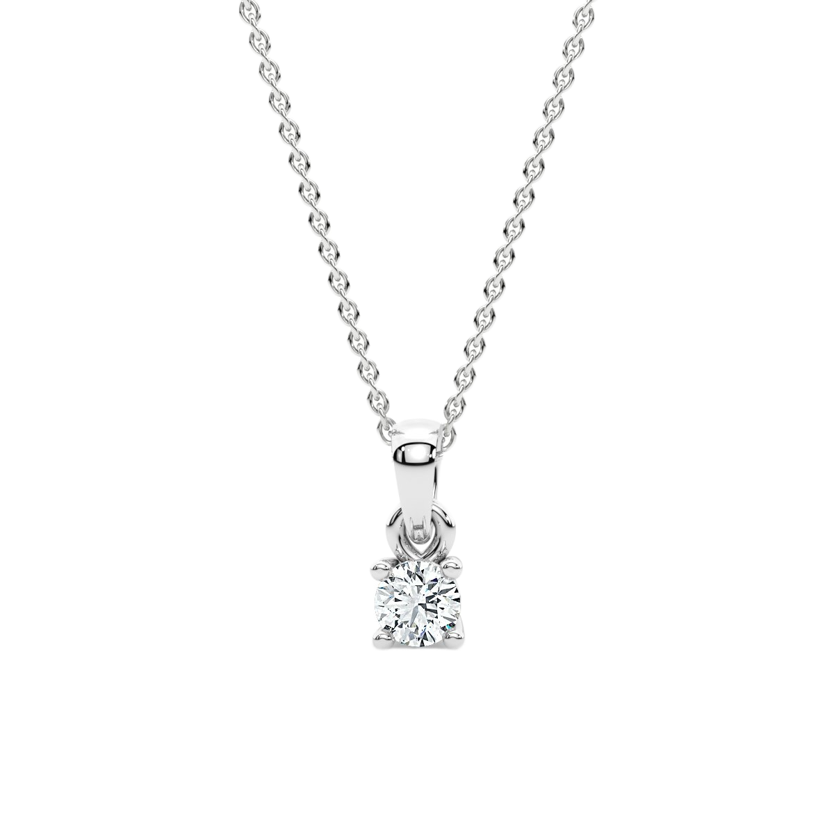 Solitaire Diamond Pendant