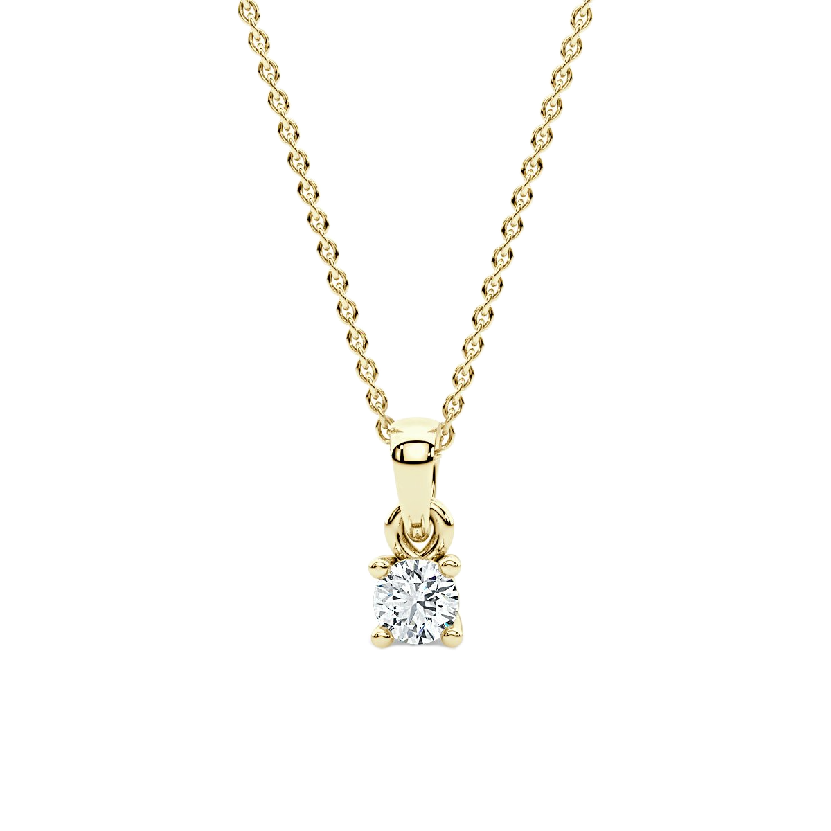 Solitaire Diamond Pendant
