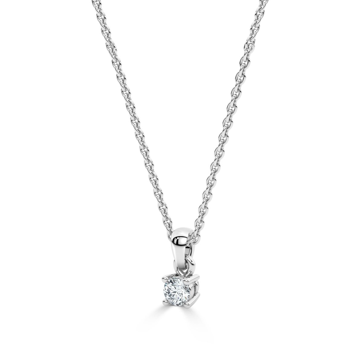 Solitaire Diamond Pendant