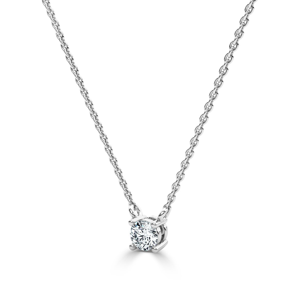 Solitaire Diamond Pendant