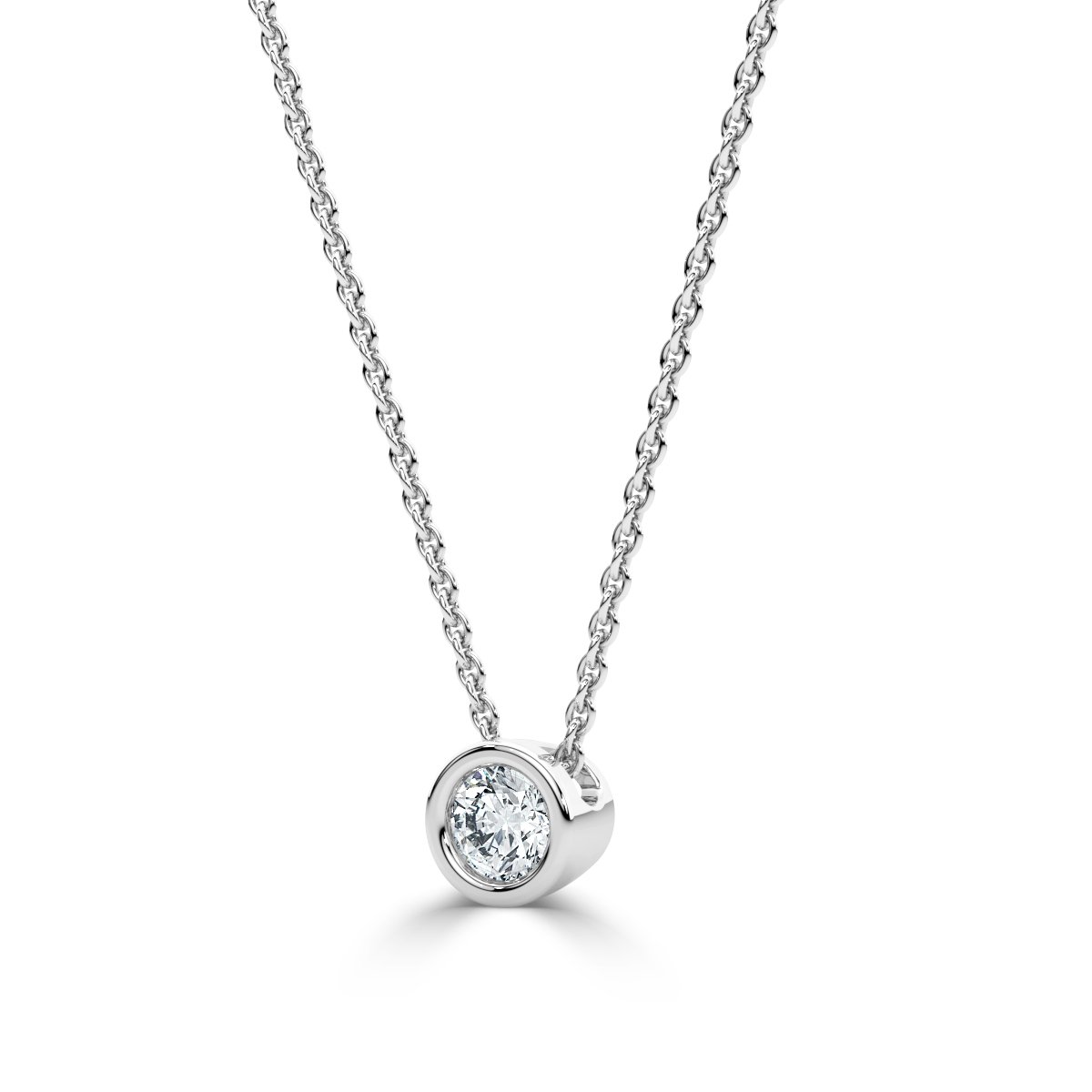 Solitaire Diamond Pendant