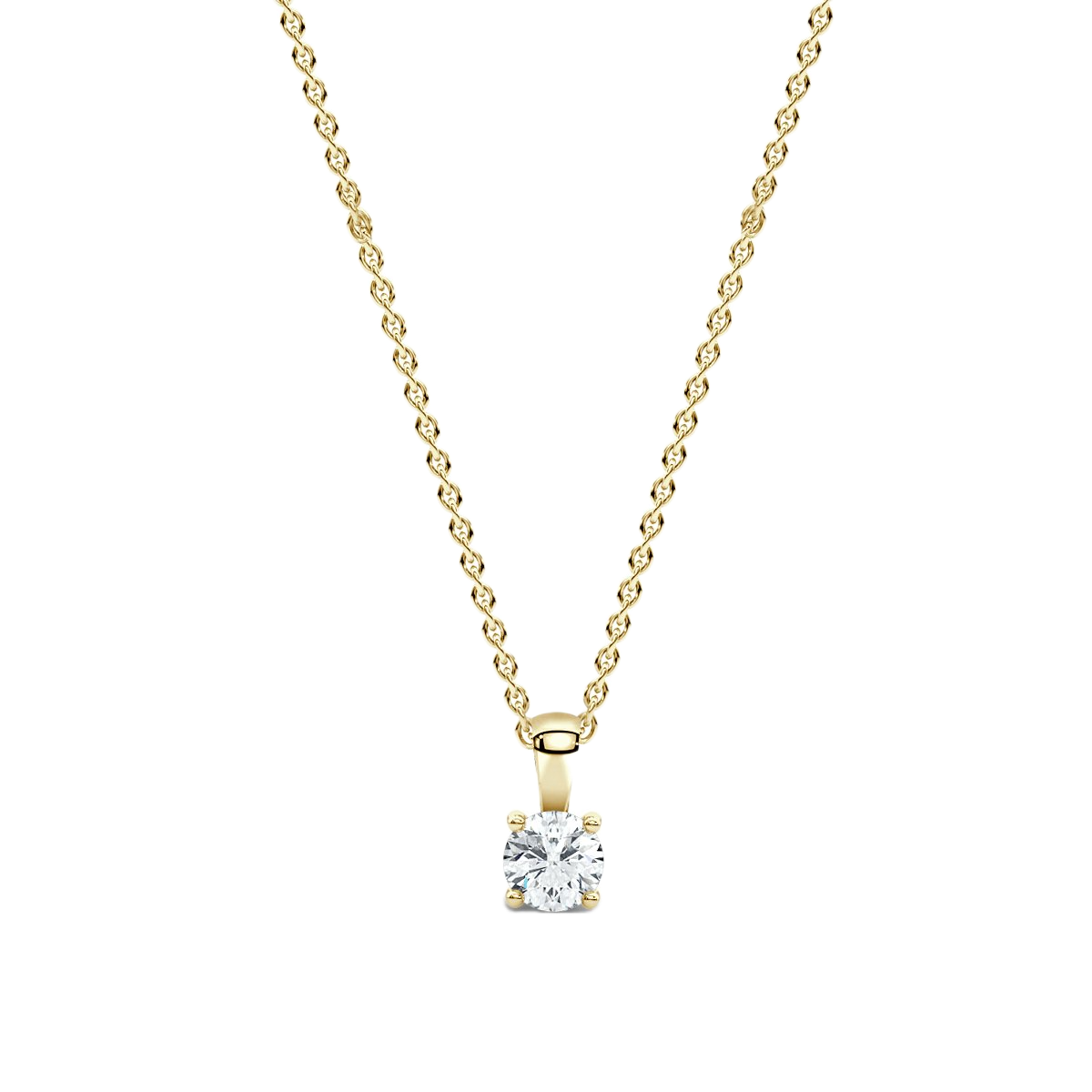 Solitaire Diamond Pendant