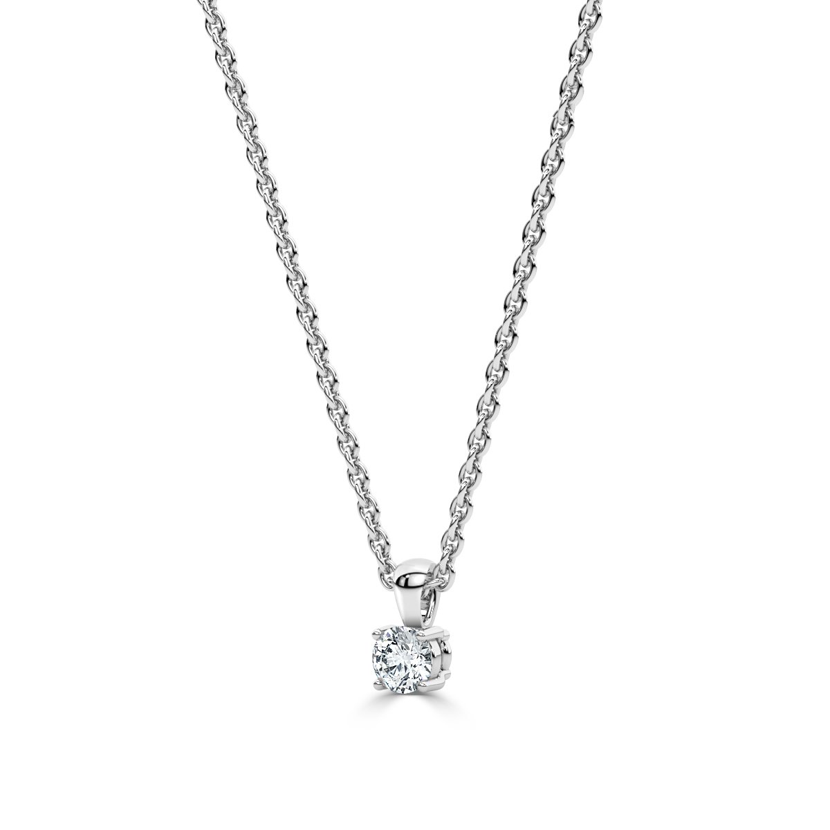 Solitaire Diamond Pendant