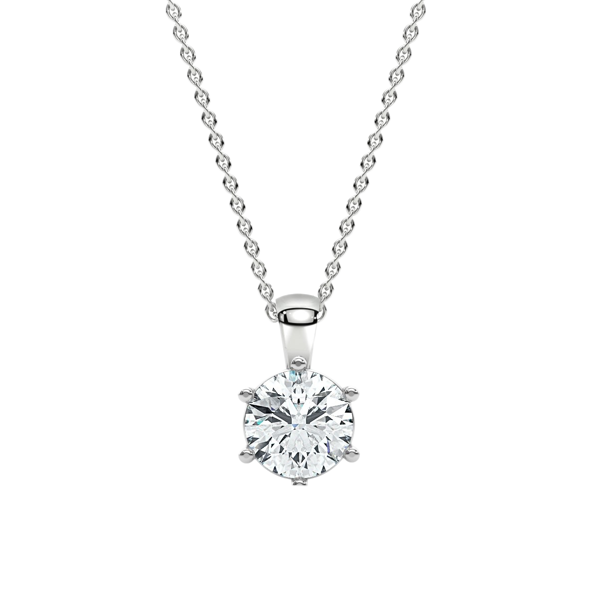 Solitaire Diamond Pendant