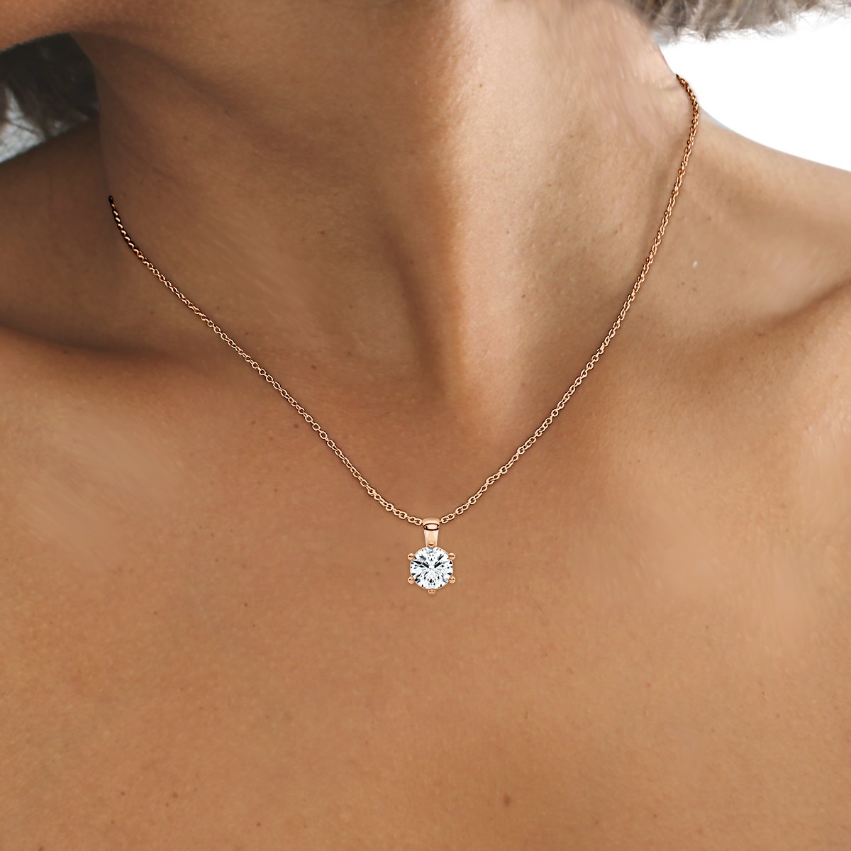 Solitaire Diamond Pendant