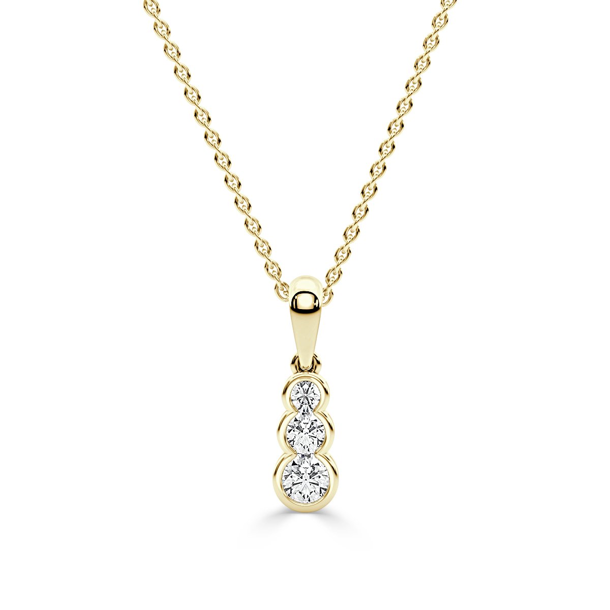 Drop Diamond Pendant