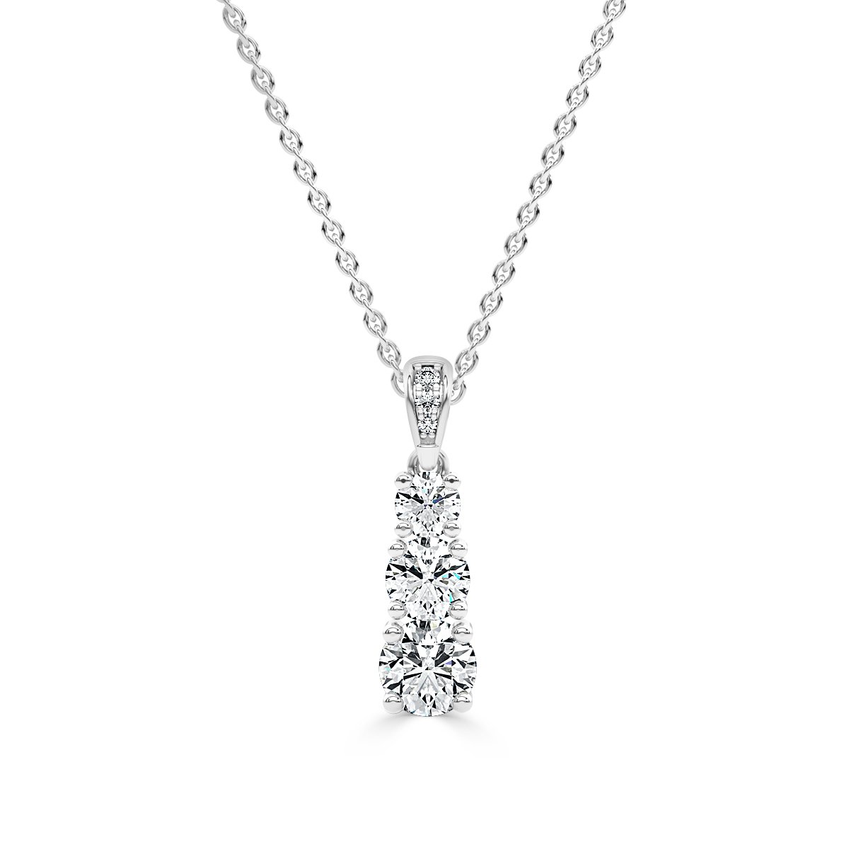 Drop Diamond Pendant