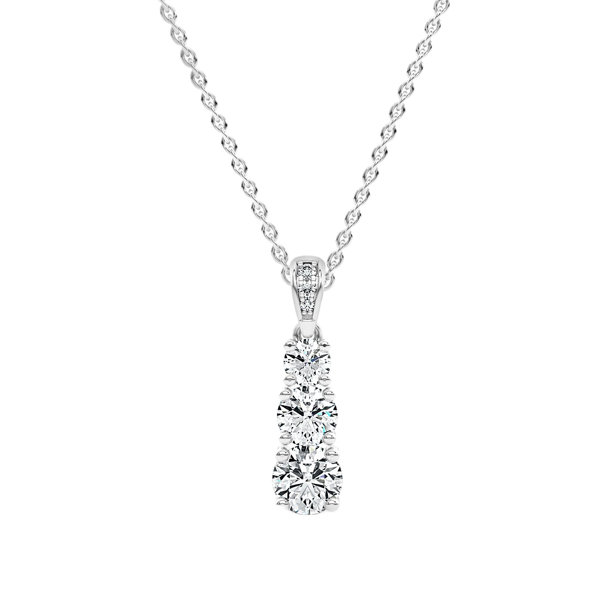 Drop Diamond Pendant