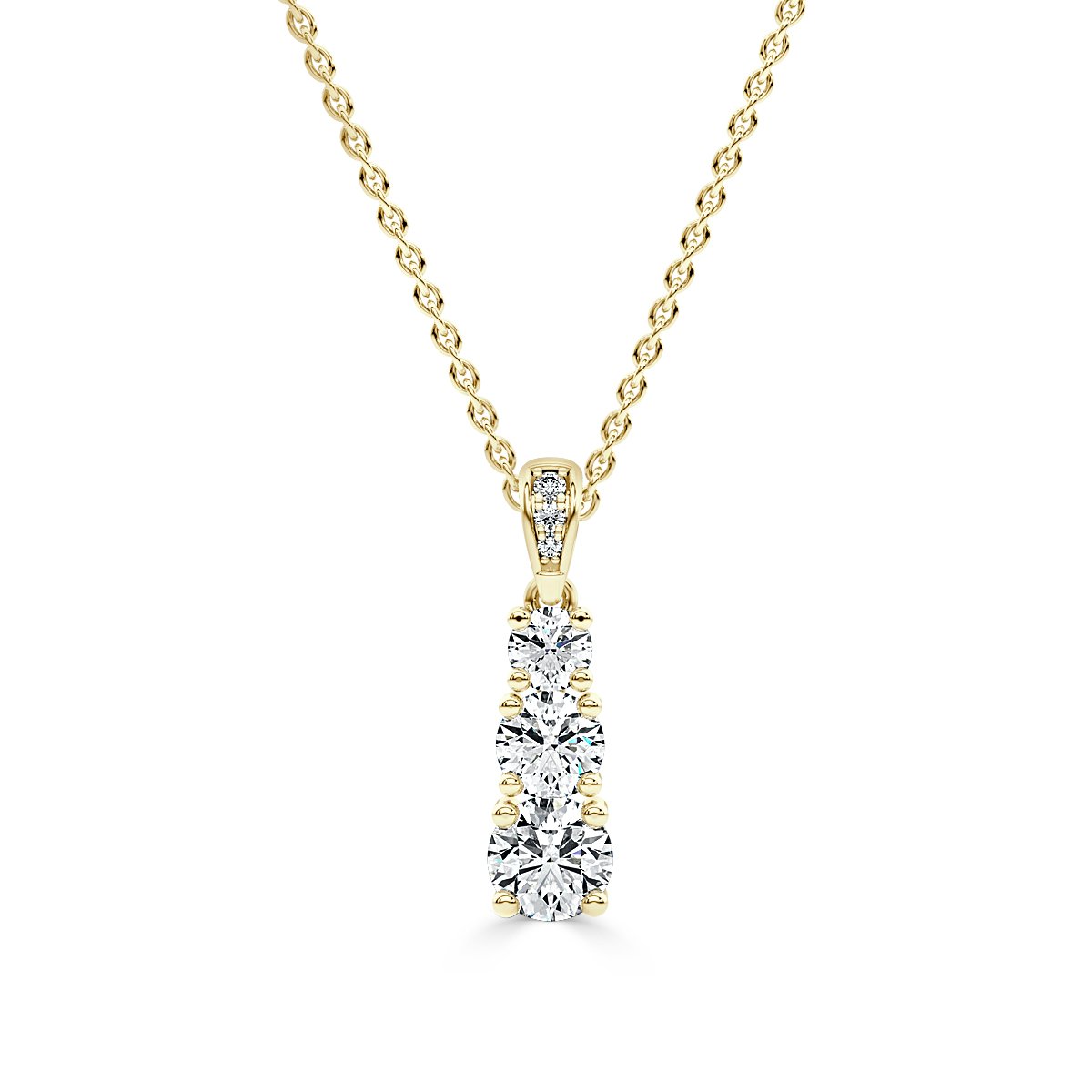 Drop Diamond Pendant