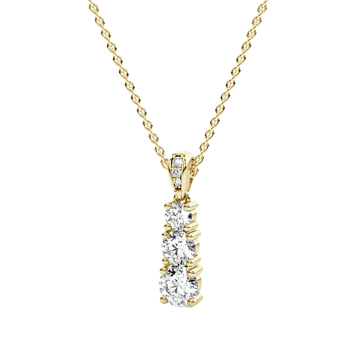 Drop Diamond Pendant
