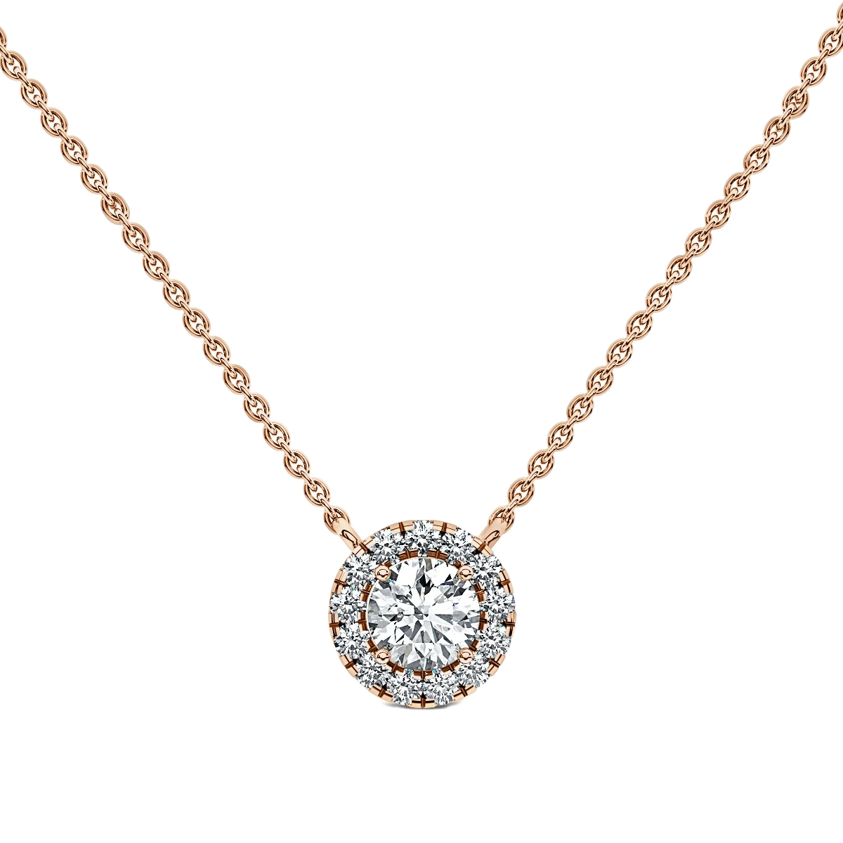 Halo Diamond Pendant
