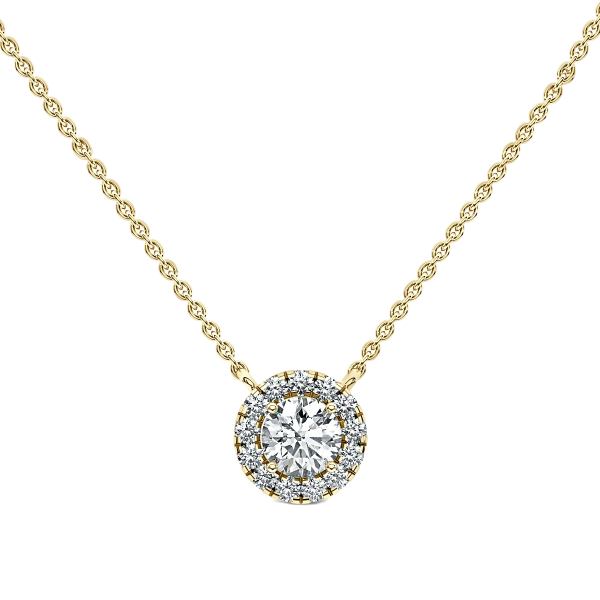 Halo Diamond Pendant