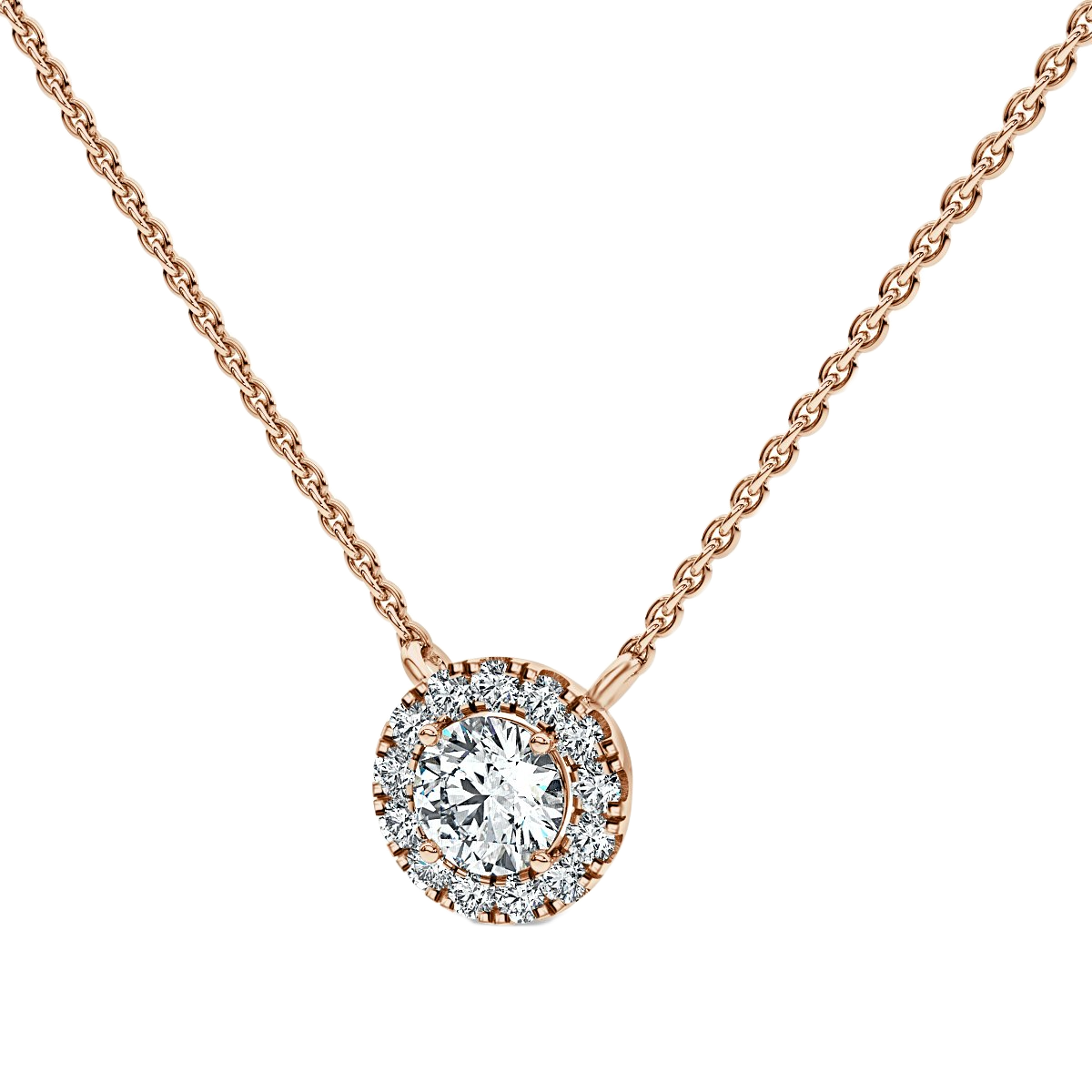 Halo Diamond Pendant