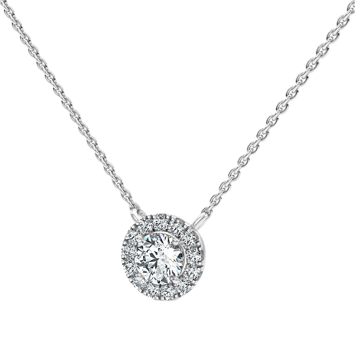 Halo Diamond Pendant