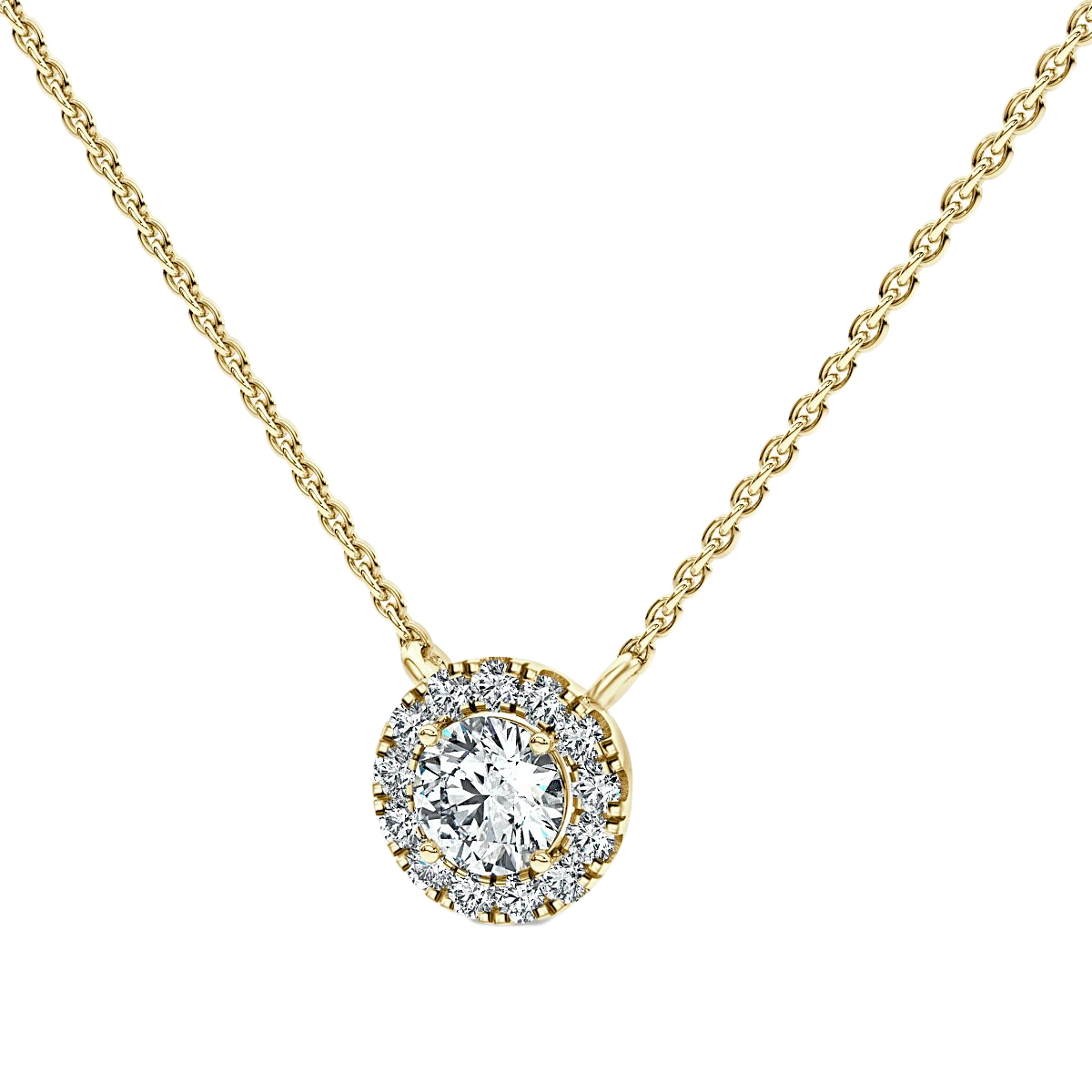 Halo Diamond Pendant