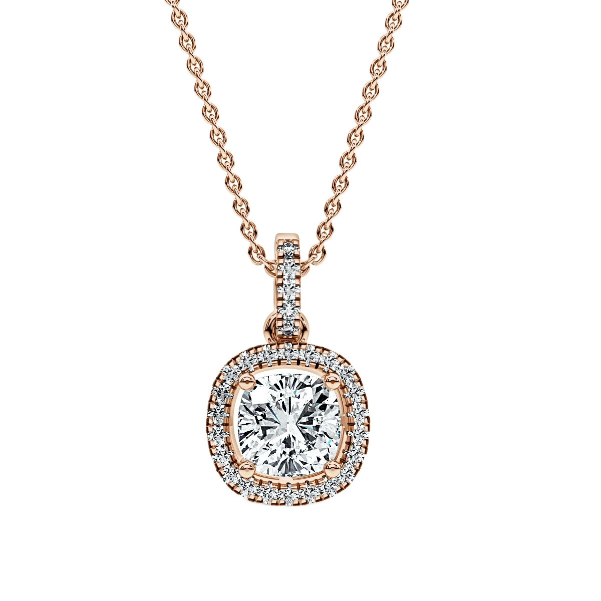 Halo Diamond Pendant