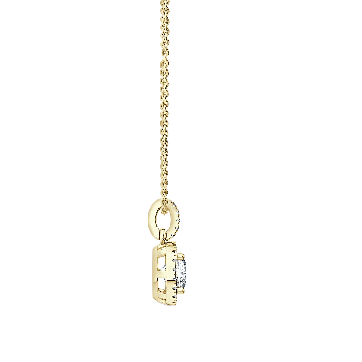 Halo Diamond Pendant