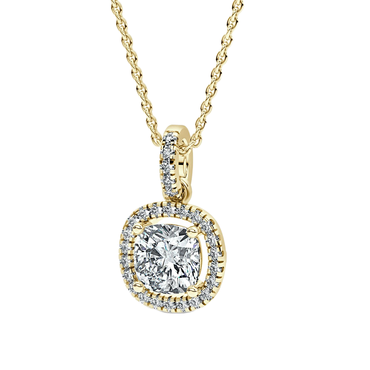 Halo Diamond Pendant