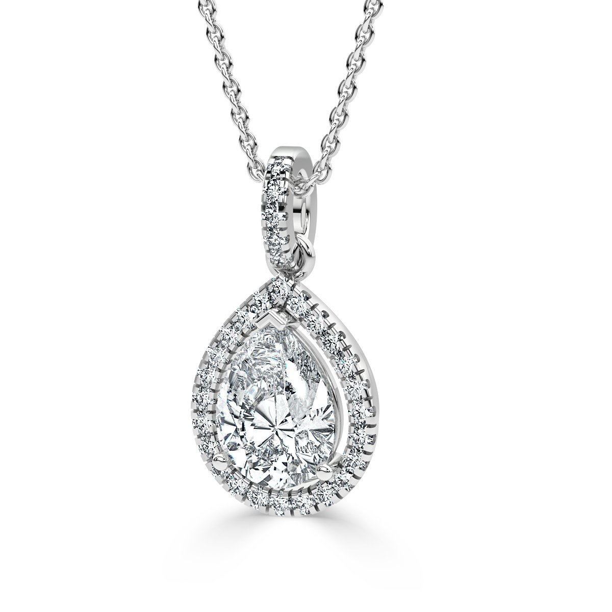 Halo Diamond Pendant