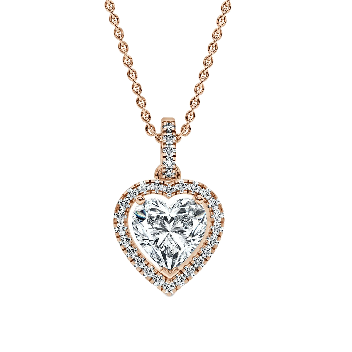 Halo Diamond Pendant
