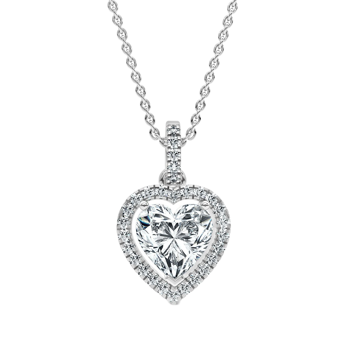 Halo Diamond Pendant