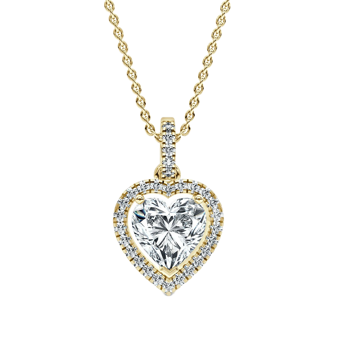 Halo Diamond Pendant