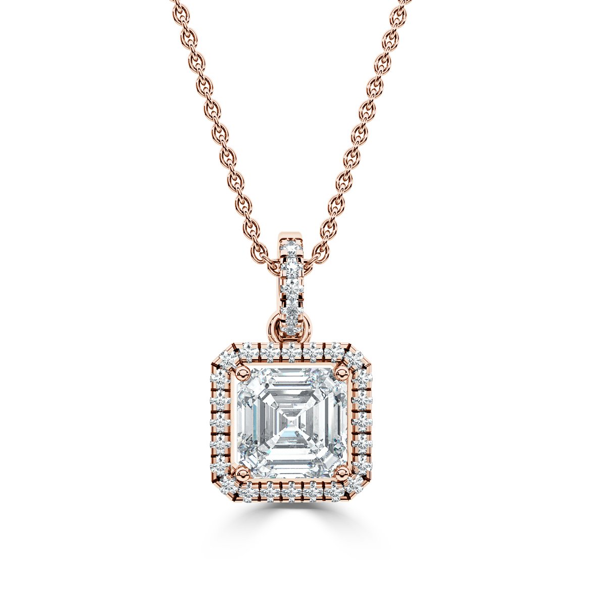 Halo Diamond Pendant