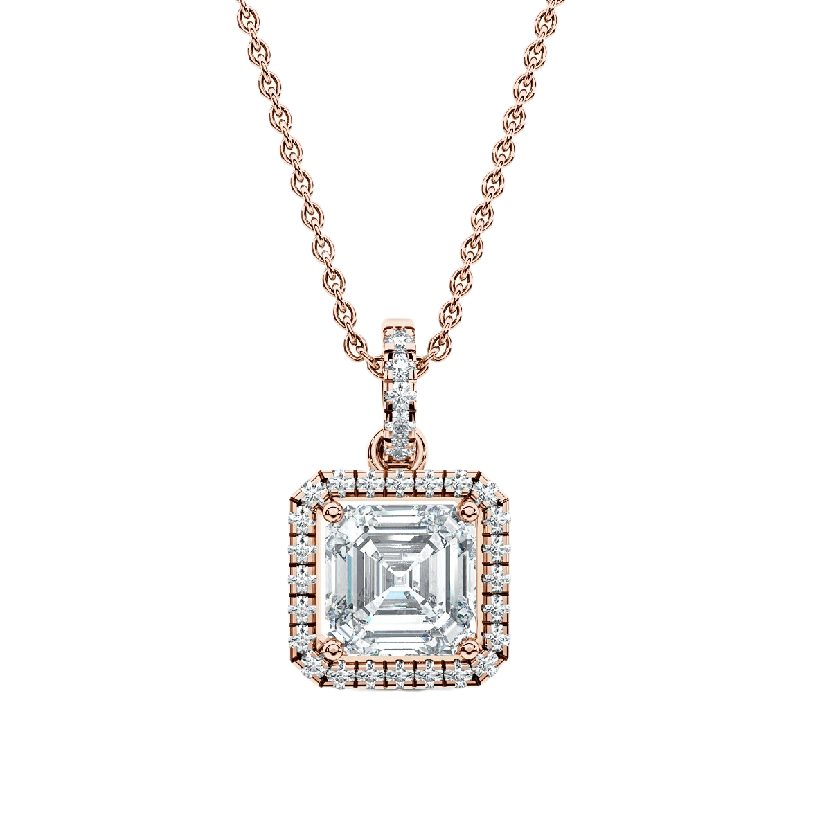 Halo Diamond Pendant