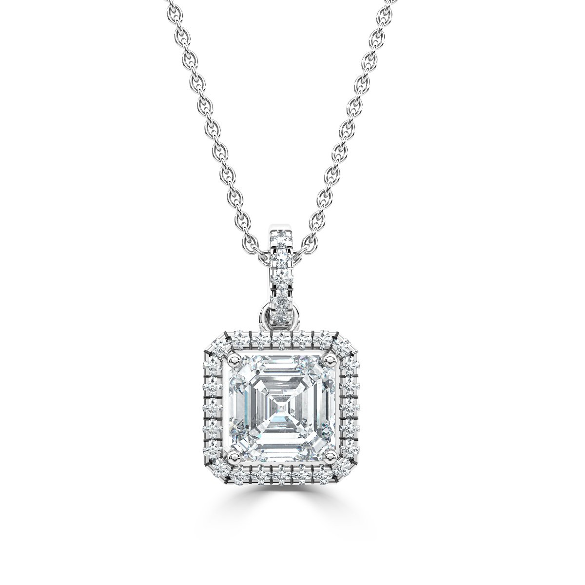 Halo Diamond Pendant