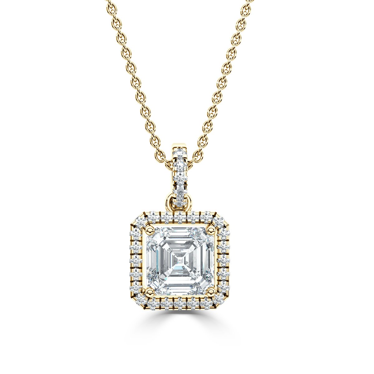 Halo Diamond Pendant