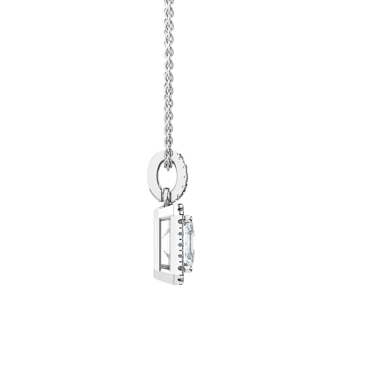 Halo Diamond Pendant