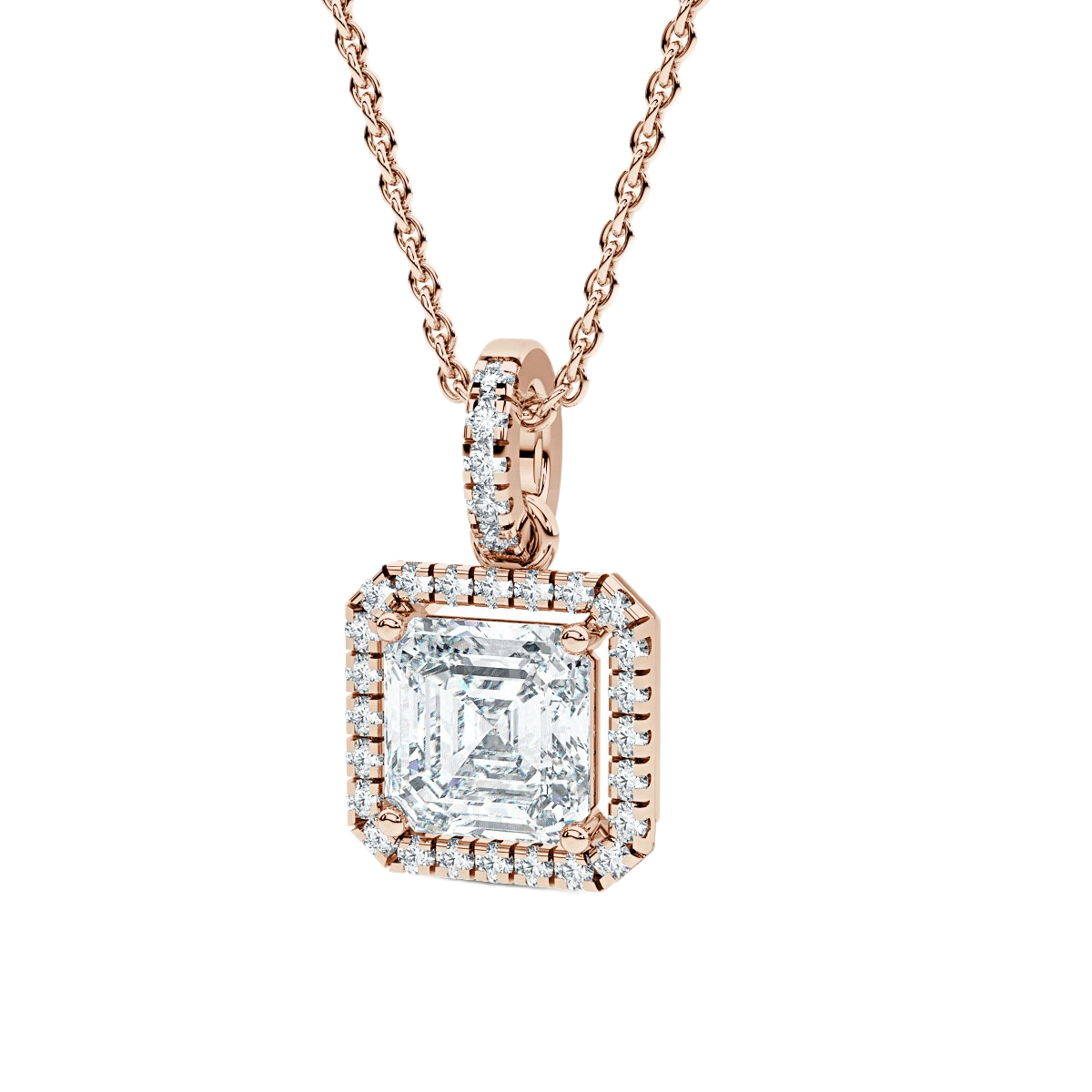 Halo Diamond Pendant