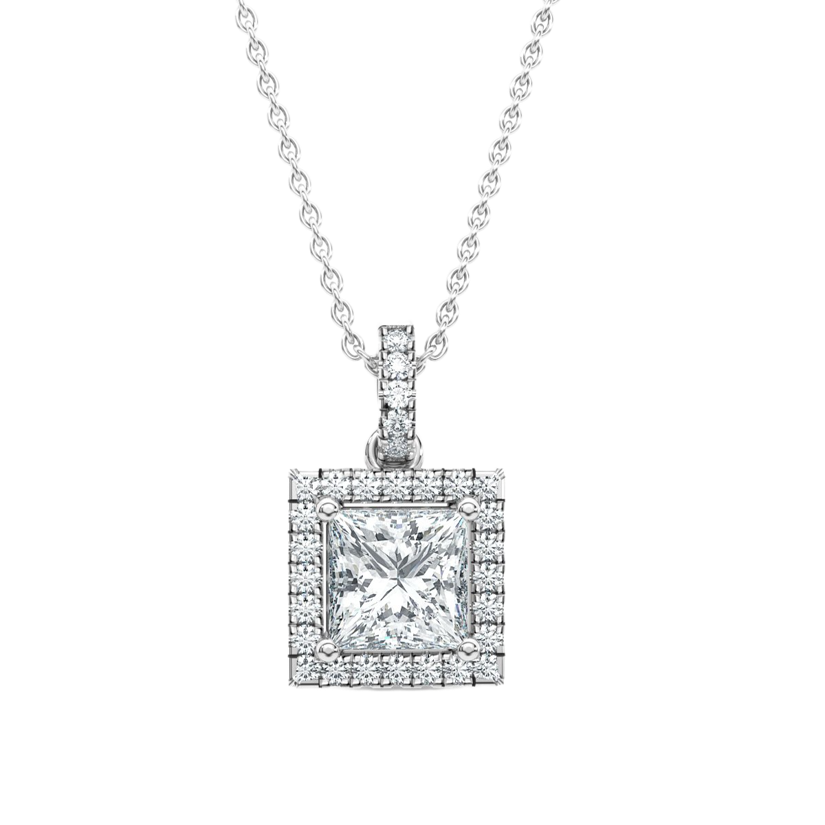 Halo Diamond Pendant