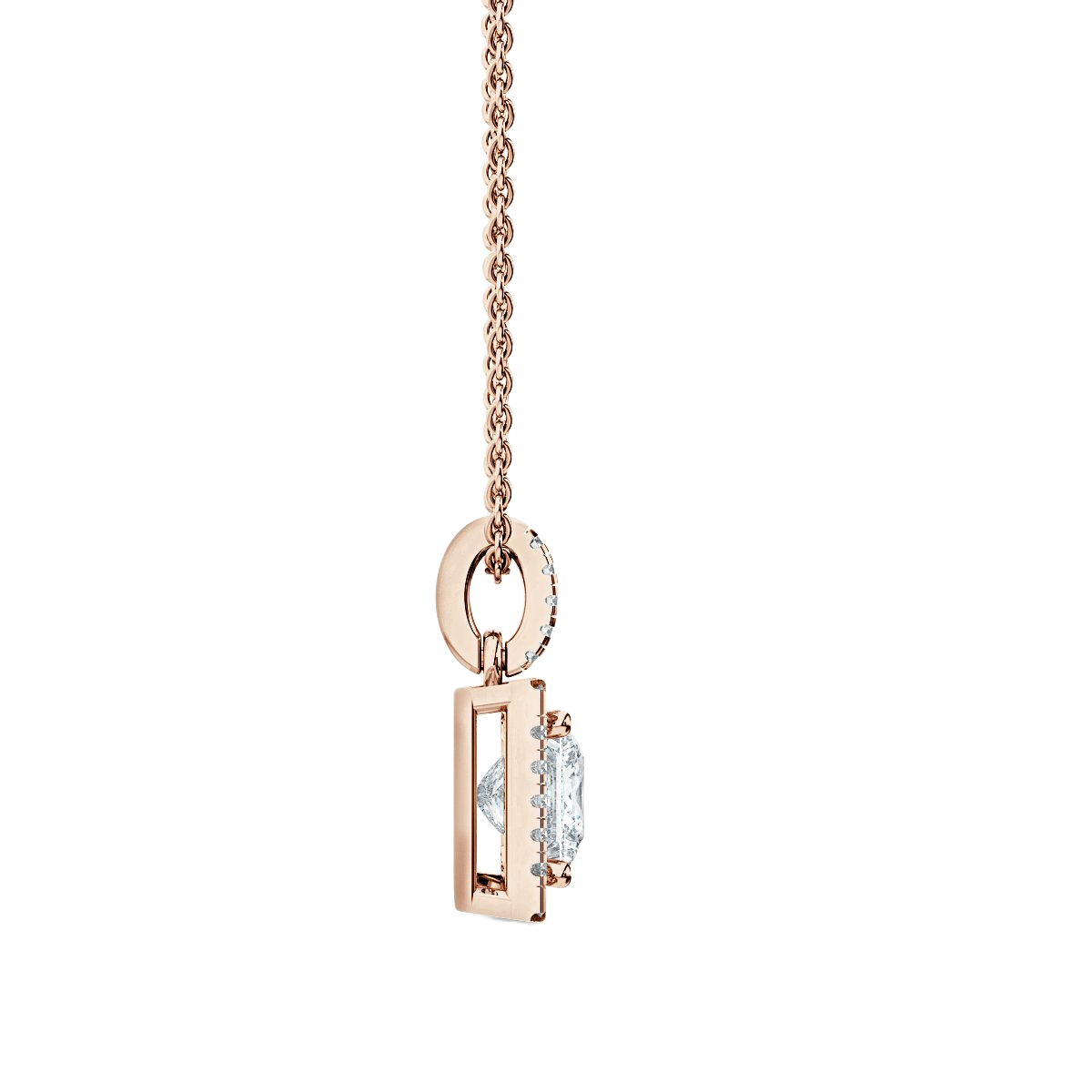 Halo Diamond Pendant