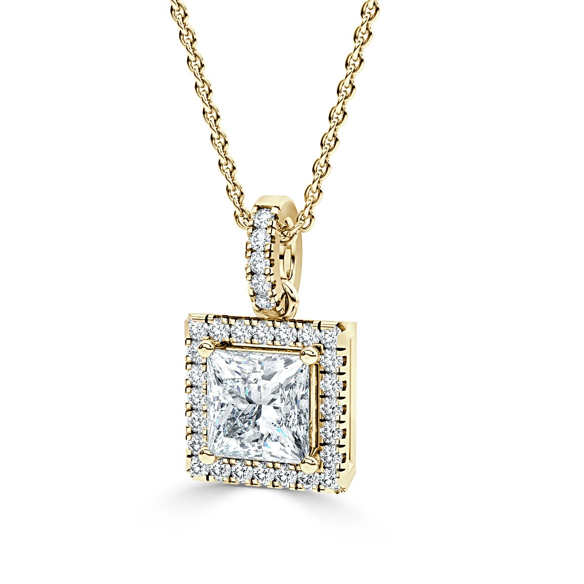 Halo Diamond Pendant