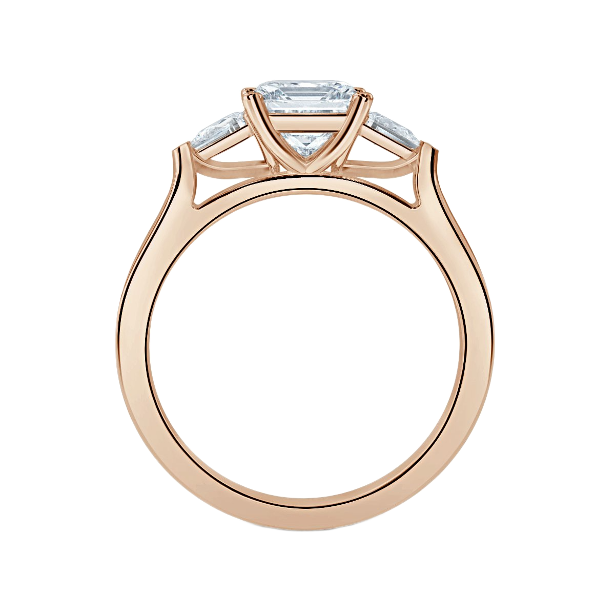 Princess With Pear Shape Trilogy Ring