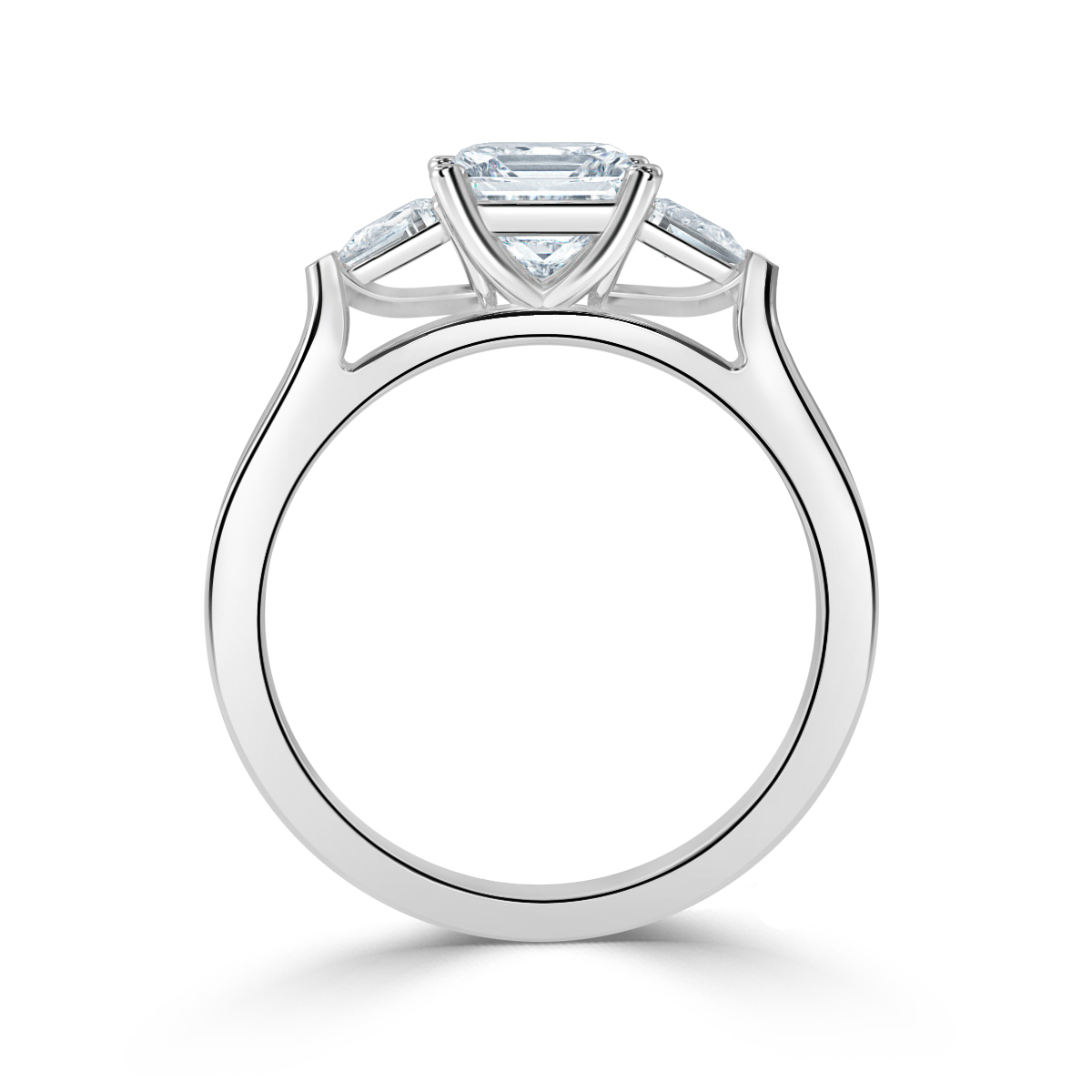Princess With Pear Shape Trilogy Ring
