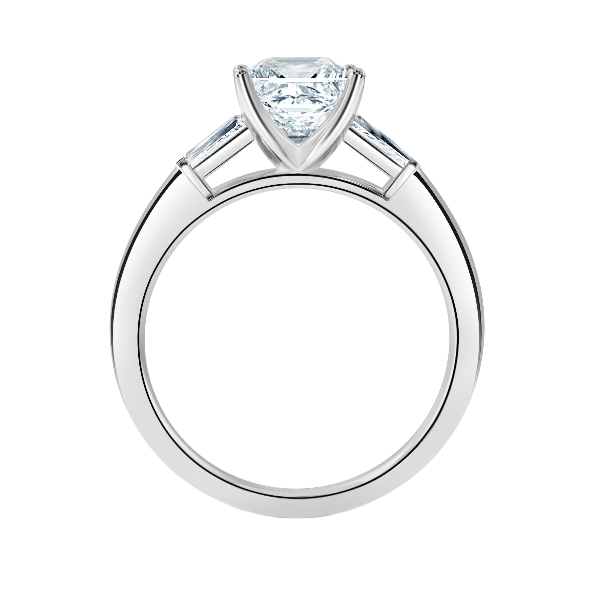 Princess With Baguett Trilogy Ring